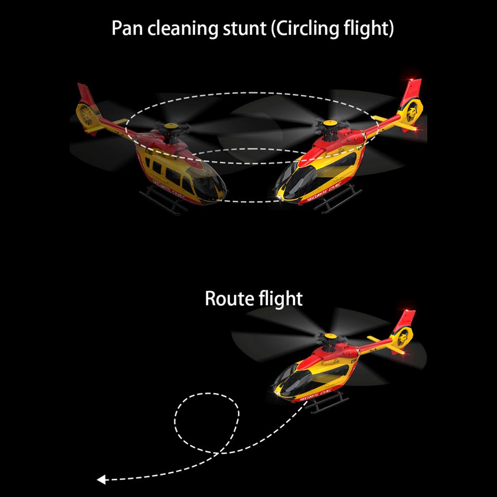 Вертолет с дистанционным управлением, двумя бесколлекторными двигателями 2,4 ГГц, 4 канала, один пропеллер, свободные элероны