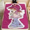 1PC Sarah Kay Print Flannel Blanket, High quality Comfortable for All Seasons, Home Decor, Warmth and Comfort, Perfect for Christmas Gifts143