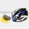 MOON Cycling Helmet With Integrated Goggle Ventilated Anti-Odor Design Mountain Road Bikes Unisex Adult Size L XL