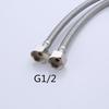 Bathroom Hose Stainless Steel Flexible Water Pipe Kitchen 2 Pieces/Set Hot and Cold Water Tap Water Supply Pipe Hose G 1/2 G 3/8