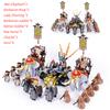 108pcs MOC Medieval Ages Southern Barbarians Elephants Action Figures Building Blocks Bricks Kids Toys Gifts