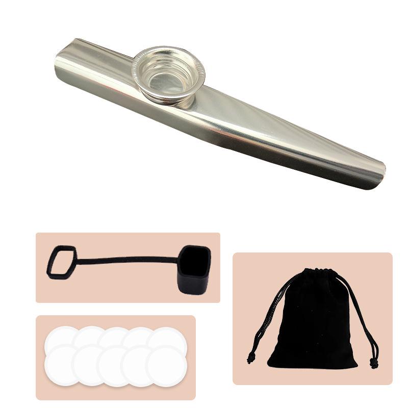 Металлическое казу Трансграничный музыкальный инструмент Подарок Труба Саксофон Диафрагма