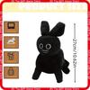 Roblox Forsaken Gubby Plush Black Rabbit Soft Cuddly Stuffed Doll Collectible Toy For Game Fans Birthday Holiday Home Gift Decor