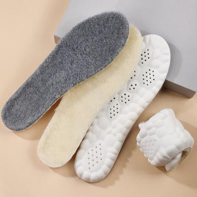 Yousheng Теплые шерстяные стельки Зимние пушистые вставки для обуви Мягкие дышащие сменные стельки для женской и мужской обуви, ботинок, тапочек