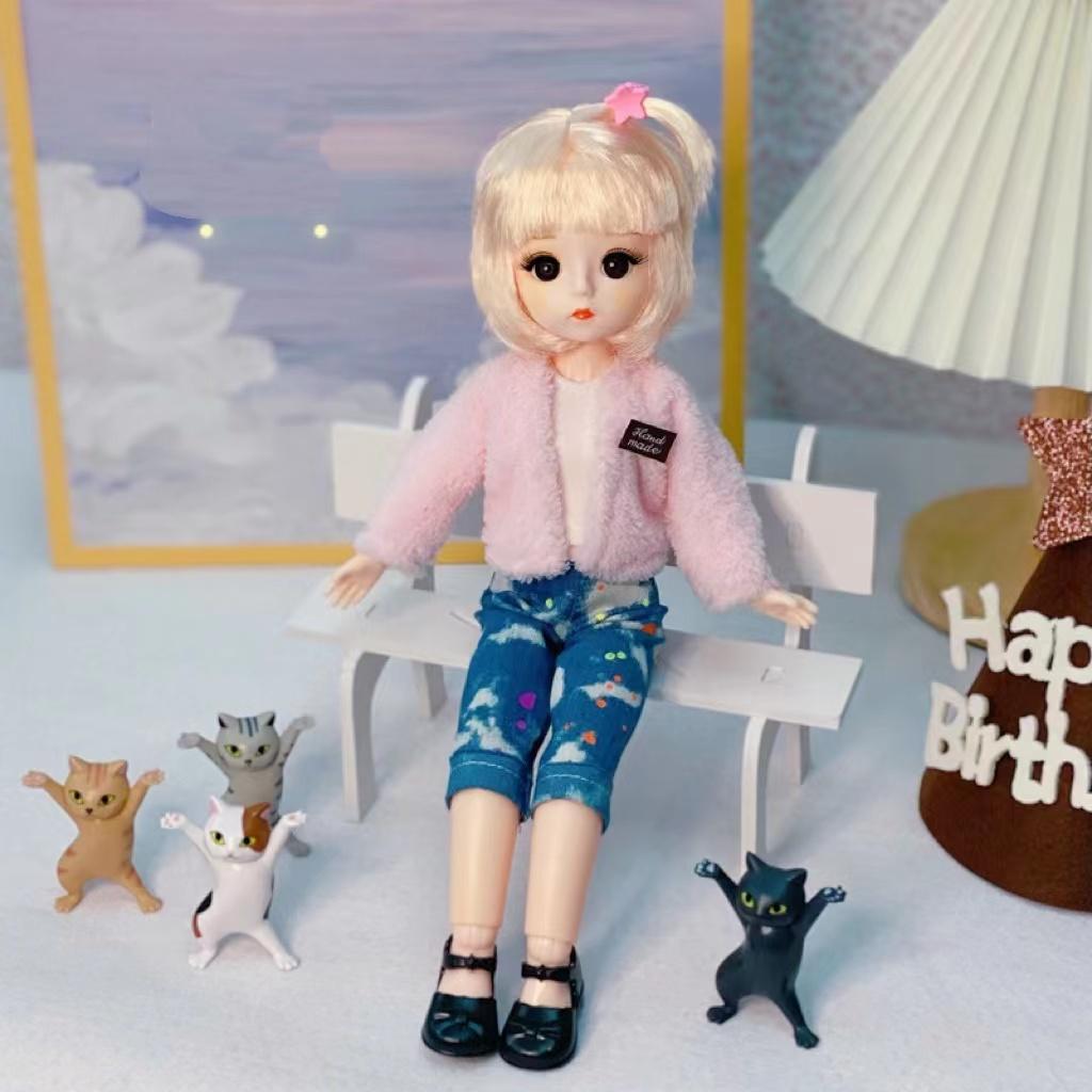 1/6 BJD кукла 30 см с несколькими подвижными суставами и макияжем для лица, модная одежда, высококачественные игрушки для девочек, кукла для друга, праздничный подарок