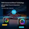 Мини-портативная Bluetooth-колонка с держателем для телефона, RGB-подсветкой, супербасом и 10 часами воспроизведения для путешествий