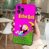 Cartoon Richie Rich Phone Case For IPhone 17 16 15 14 13 12 11 Pro Max Plus Mini Silicone Black Cover