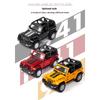 Масштаб 1/32 Модель автомобиля Jeep Wrangler Rubicon из сплава Литой металлический игрушечный внедорожник Звук Свет Детская игрушка Модное украшение для витрины