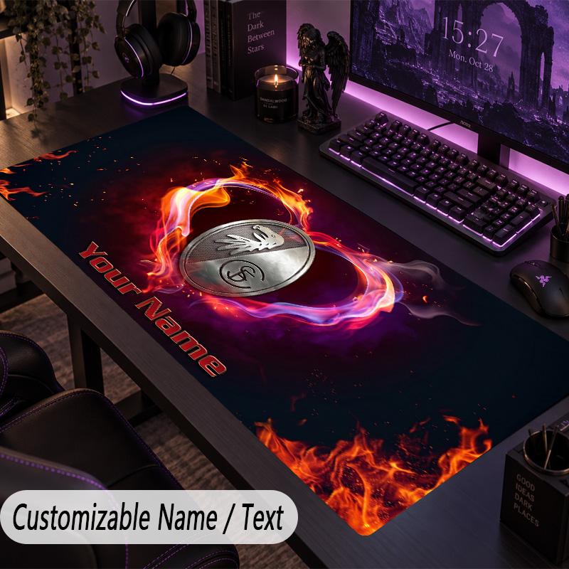 Large Mouse PadSC Freiburg Custom Name Text Personalized Desk Mat Non Slip Gaming Pad