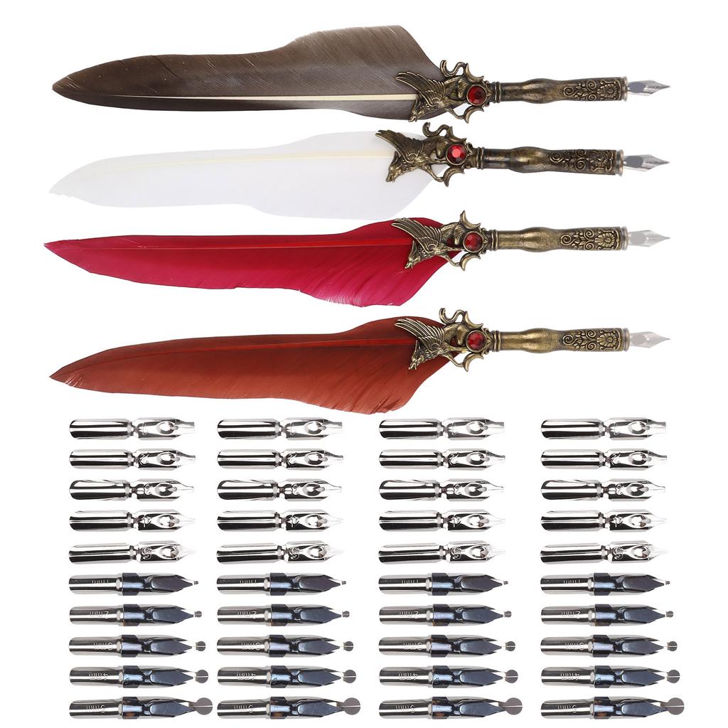 Ручка Craft Ретро Резной Карандаш Из Нержавеющей Стали Для Украшения Подарочного Стола