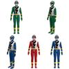 Red Green And Blue Kishiryu Sentai Ryusoulger Jumpsuit For Kids' Cosplay