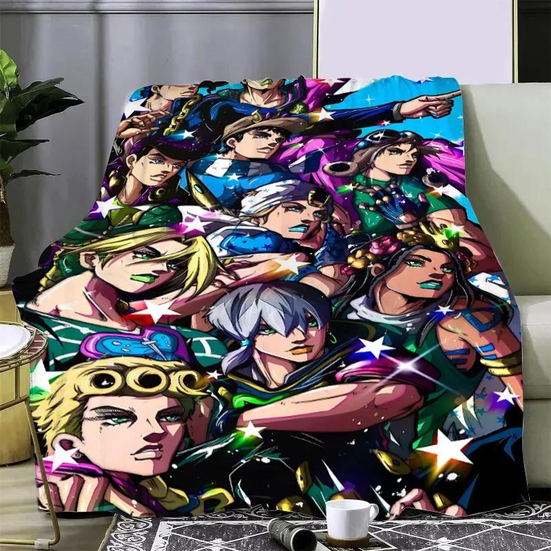 Новое 3D-печатное одеяло из аниме JoJo's Bizarre Пледы для пикника Теплое одеяло Мягкое и удобное одеяло Для дома Путешествий День рождения