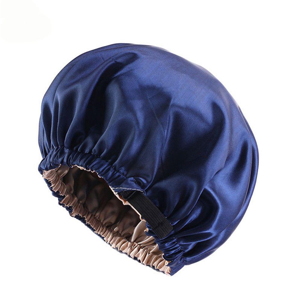 Women Flat For Sleeping Round Headwear Satin Hair Cap Haircare Ceremony Adjustable Night Hat