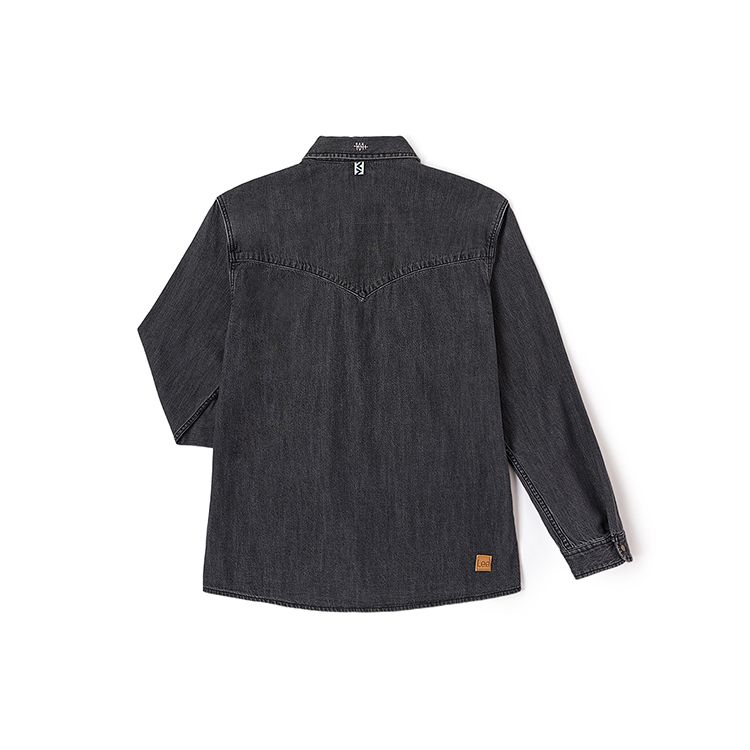 Lee Однотонная джинсовая рубашка-поло мужская tops LMT006304100342A03941