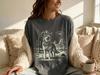 GSD Night Sky Comfort Colors Shirt Cowboy German Shepherd Mom Gift Tee UFO Dog Dad Vintage Ranch Dog