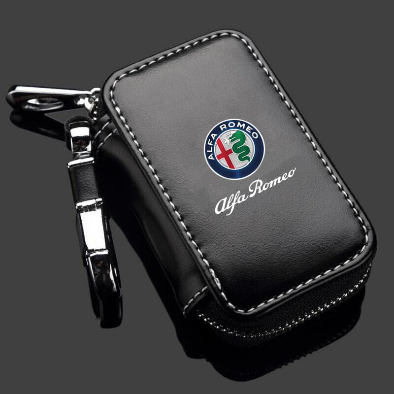 For Alfa Romeo 2026 Hot Sticker Leather Car Key Case Key Full Cover For Alfa Romeo Giulia Stelvio Giulietta 156 159 147 Mito Ton