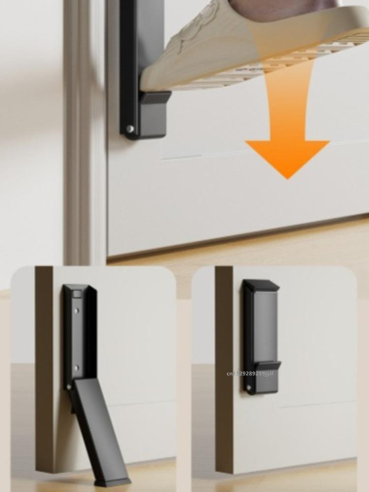 Safety Door Stopper Metal Gate Blocker Windproof Anti-collision Door Gap Blocker Sturdy Self Adhesive Door Anti-Slip Holder