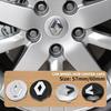 4PCS 57mm 60mm Car Wheel Center Hub Cover Badge Logo Emblem For Renault RS Koleos Captur Kadjar Megane Scenic Arkana 2 3 Twingo XX2