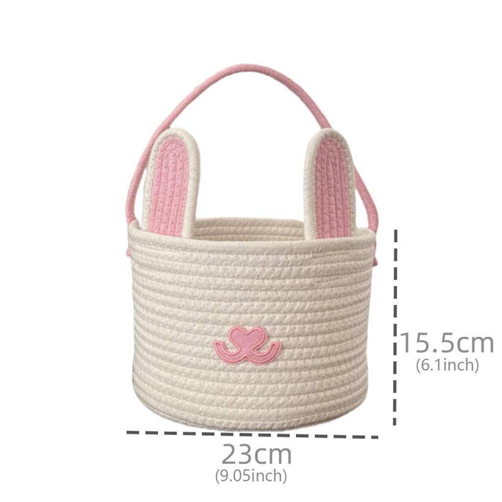 Корзина для яиц в форме пасхального кролика, портативный аксессуар для праздничных украшений и семейных посиделок, домашнего использования