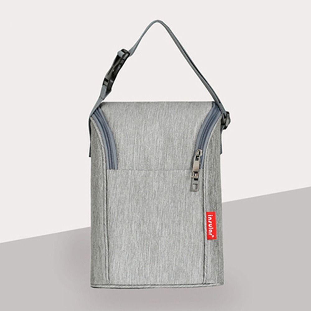 Zipper Water-proof Baby Food Bag Feeding Bottle Bag Breast-milk Storage Bag Stroller Hanging Bag