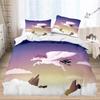 3D Cartoon Animal Themed Bedding Set with White Cute Cartoon Pattern Down Duvet and Pillowcase for Home Decoration In Children's Rooms