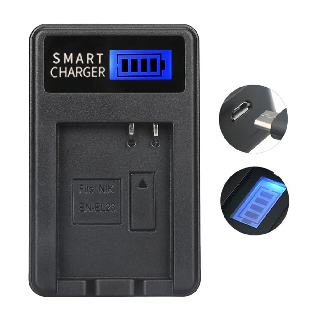 Зарядное устройство для аккумулятора EN-EL23 для CoolPix P600 S810c P610 P610S P900S S810 Зарядное устройство для камеры Зарядное устройство с ЖК-дисплеем Замена