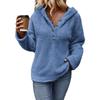 New Women's Casual Hooded Long-sleeved Pullover Pure Multi-color Women's Plush Warm Jacket