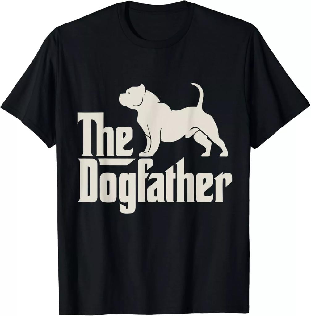 Футболка с изображением владельца забавной собаки Dogfather American Bully Pit Bull