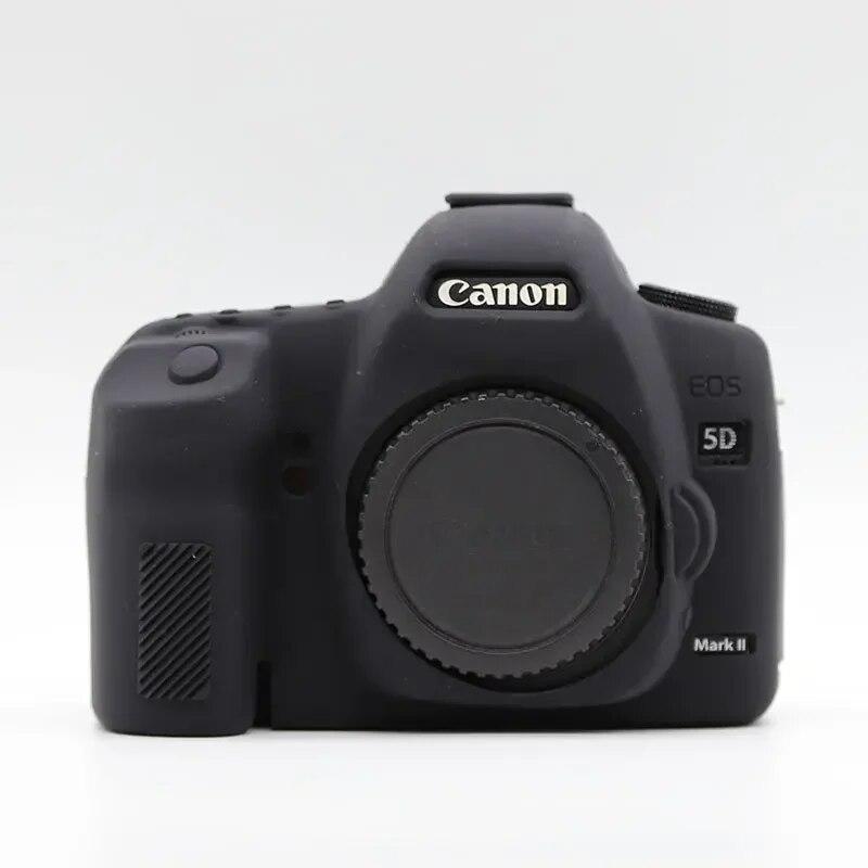 High Quality Soft Silicone Armor Skin Case Body Cover Protective DSLR Camera Bag For Canon EOS 5D Mark II 5D2 5DII