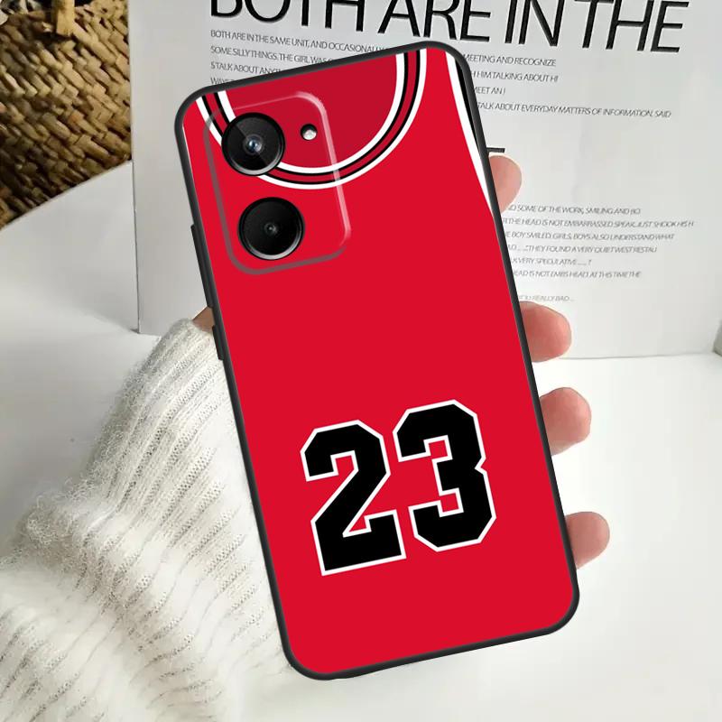 Basketball Number 23 For Realme GT Neo 5 GT5 9 10 11 12 Pro Plus C30 C31 C33 C35 C25s C21Y C51 C55 C67 C53 Case