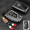 Zinc Alloy Leather Car Key Case Protective Case for Toyota CHR Hilux Fortuner BVNYTU7 Land Cruiser 200 Camry Corolla Crown RAV4 Highland