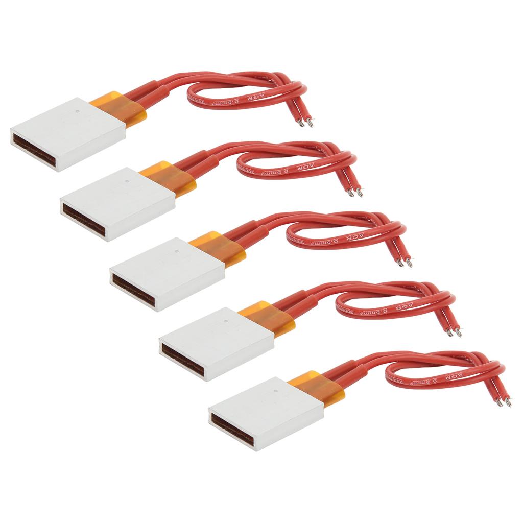 5PCS 220V PTC Heating Element Plate 270 Celsius  Aluminum Alloy Housing Thermostatic Heater for Air Curtains Humidifiers