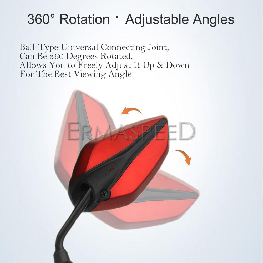 1 пара модных универсальных зеркал заднего вида для мотоцикла и скутера в форме листа, переднее и боковое зеркало заднего вида для мотоцикла, электронного велосипеда