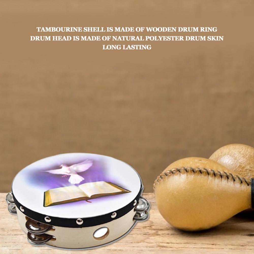 8/10 inch optional size Tambourine Orff Instrument Early childhood music training