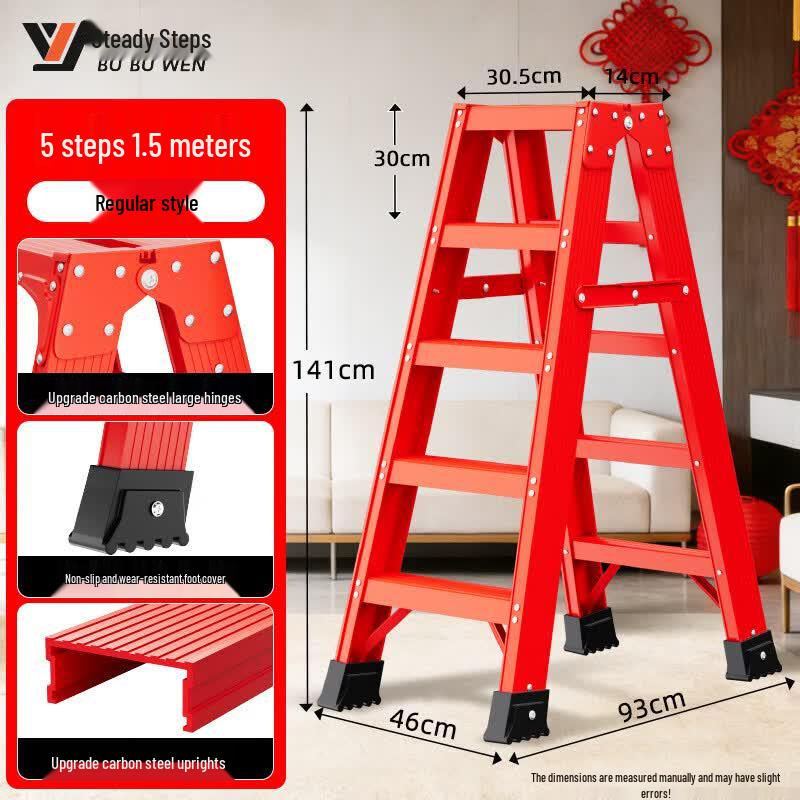 Bubbuwen Heavy-Duty Folding Aluminum Outdoor Ladder
