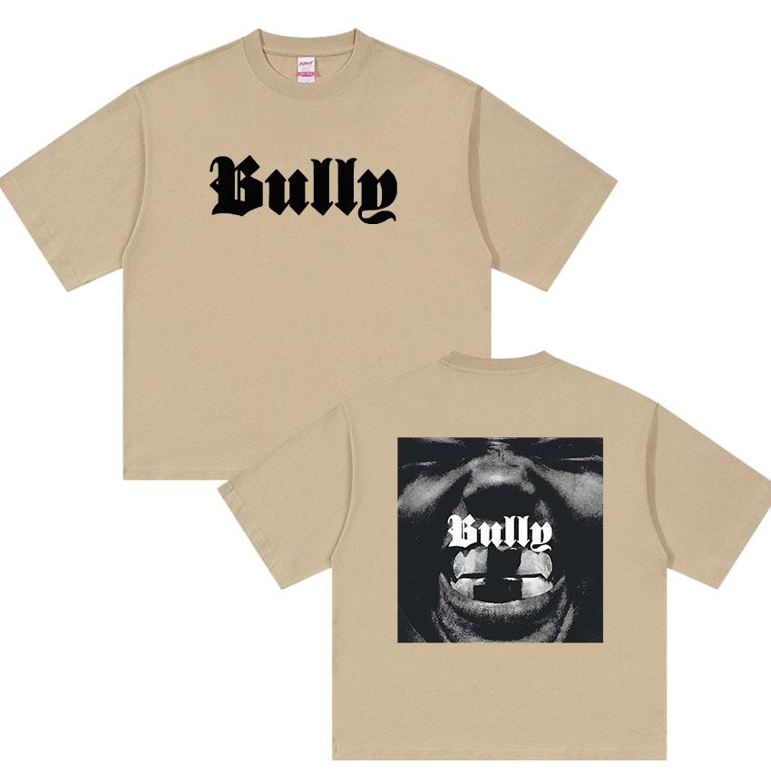 2026 New Album Bully Kanye West Graphic T Shirt Unisexs Rap Gothic Fashion Oversized Cotton Tshirt Retro Hiphop Clothing Tshirts