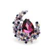 Women Fashion Crystal Moon Brooch Exquisite Crystal Pin Jewelry Accessories For Sweater Coat Decoration
