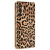 For Samsung Galaxy S23 FE Case Leopard Print PU Leather Coated PC+TPU Electroplating Phone Cover