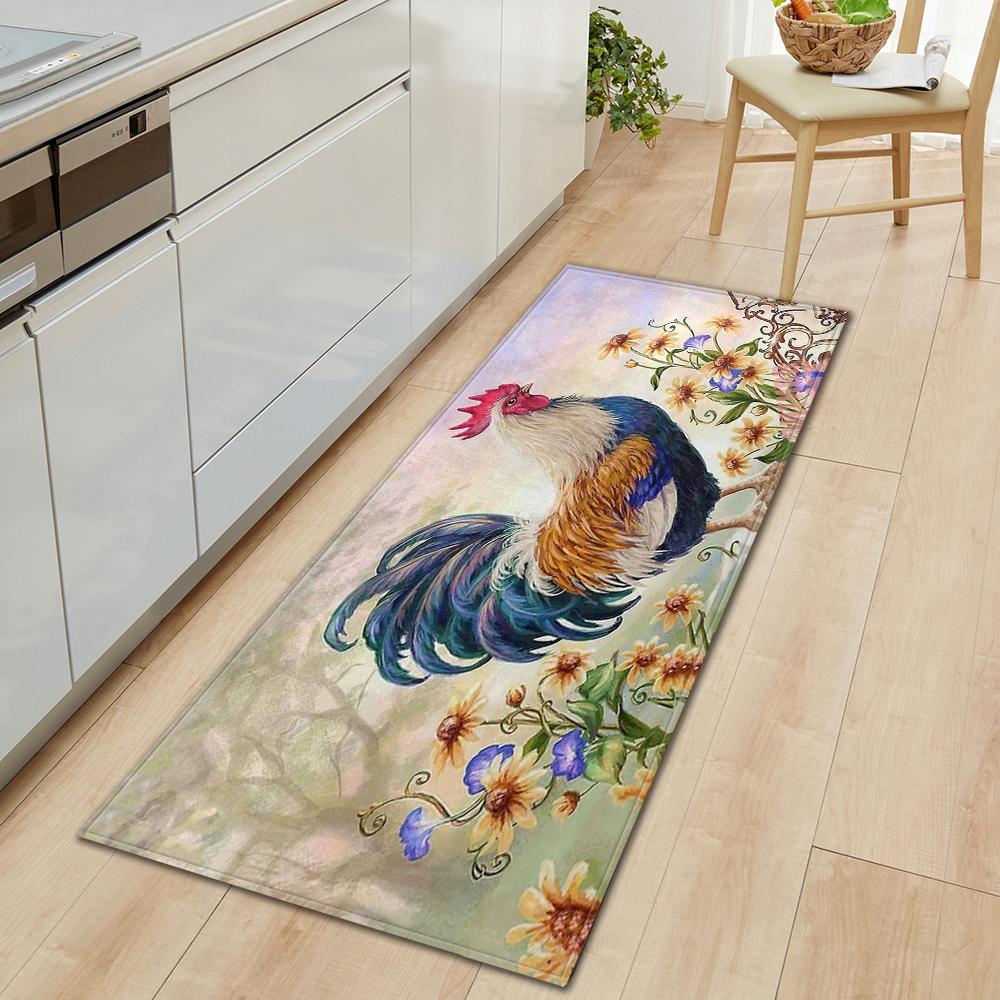 Коврик для пола на кухне, коврик для входа в ванную комнату, декор гостиной, длинный ковер для спальни, коридора, балконной двери, нескользящий коврик для ног