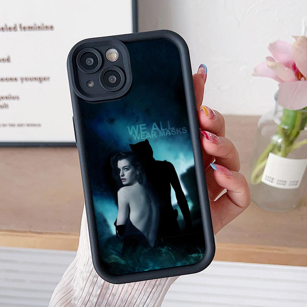 Чехол для мобильного телефона Энн Хэтэуэй для iPhone 17 16 15 14 13 12 11 Air Pro Max Plus Утолщенный ТПУ Цветной Чехол Роскошный Красивый Чехол