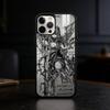 Готический Кибер Сигил Глаза Черепа Чехол для Телефона для iPhone 17/16/15/14/13/12/Plus/Pro/Max с Поддержкой Магнитной Беспроводной Зарядки
