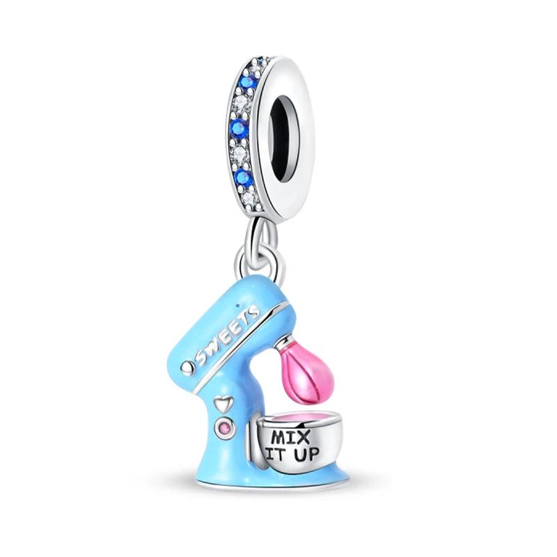 Серия «Креативная семейная жизнь» Швейная машина Ткачество Будильник Фен Шармы Бусины Подходят для DIY браслетов Медь