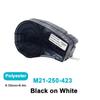 1PK M21-375-595/M21-750-430/M21-750-7425 Black On WhiteCompatible BRADY BMP21 PLUS Handheld Label Printer Self-Laminating Vinyl