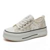 New Style of Net Shoes for Women In Spring and Summer Casual Women's Shoes Thick Sole Height-enhancing Breathable Patterns Versatile for Students