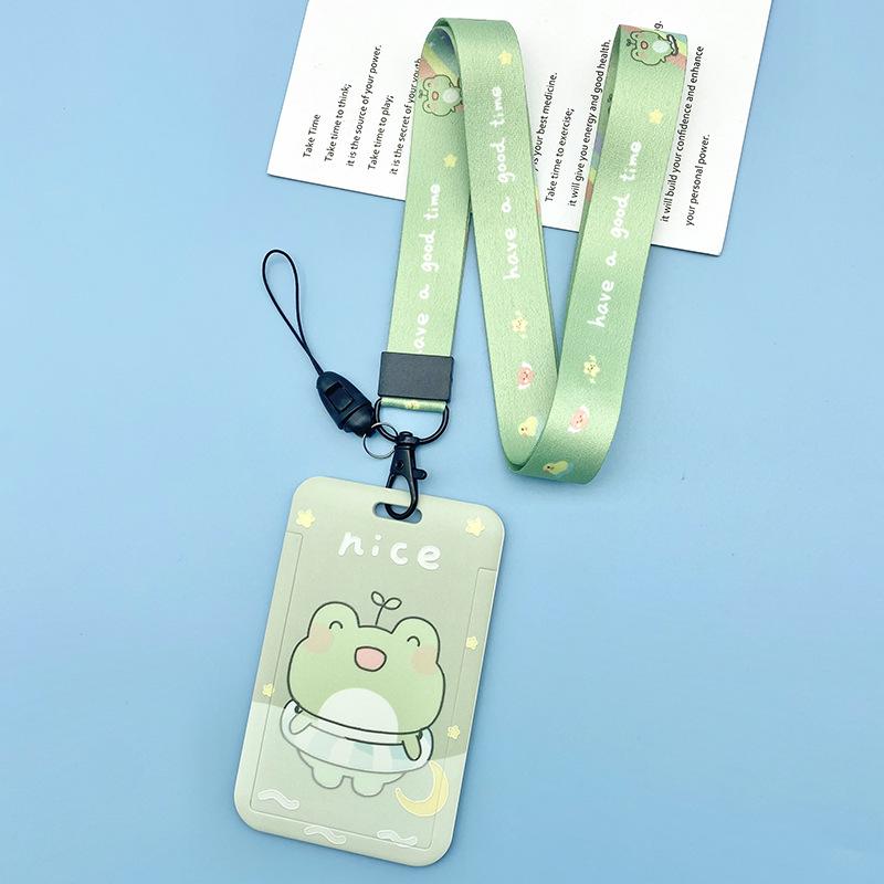 Cartoon Credential Card Holder Bags Doctor Nurse Neck Strap Lanyards Keychain Pass Card Holder Hang Rope Lariat Lanyard Gifts
