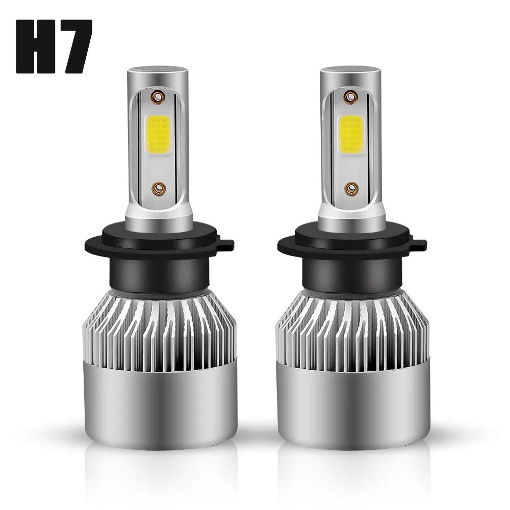 2 шт. супер яркие автомобильные фары H1 H4 H7 9005 9006 S2 80W 8000LM светодиодные лампы авто фары белые 6500K противотуманные фары