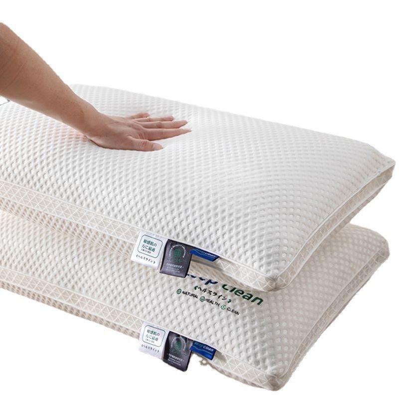 Class A Knitted Cotton Pillow, Non-collapsible Pillow Core, Deep Sleep, Cervical Vertebra Protection, Household Student Dormitory Single Pillow