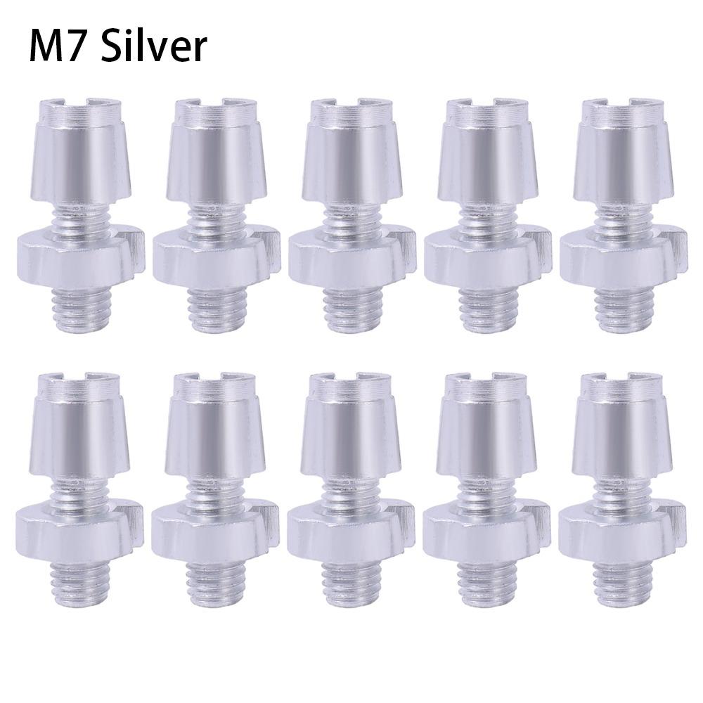 10 шт. M7/M10 Регулировочные винты тормозных рычагов велосипеда Болты-регуляторы тросика переключателя велосипеда Гайки Алюминиевый сплав Велосипедный аксессуар