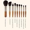 9 шт. Портативный набор кистей для макияжа Minicosmetic Brush Кисть для пудры, тональной основы, румян, растушевки теней для век, бровей