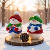 3D Рождественская милая форма для свечи в виде снеговика с узором снежинки и свитера, декоративная силиконовая форма для гипса, подходит для украшения, вечеринки